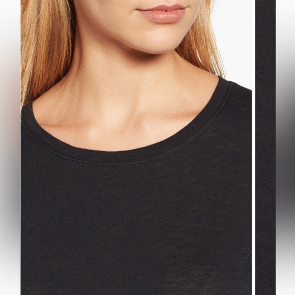 Set of 4 Caslon Long Sleeve Slubbed Cotton Tops -Black, Navy, Peach & Green - XL - Picture 3 of 11